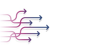 Vizyon için ok yönü, iş büyümesi, takım çalışması lideri ve başarı kavramı. Sunum için arkaplan ya da web paneli şablonu. Dijital hedef çizimini finanse et