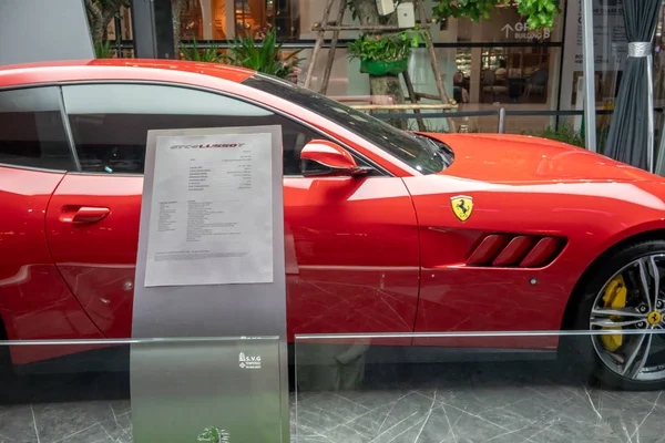 Ferrari Showroom Emquatier Bangkok Thailand Juli 2018 Zeitweilige Schaufenster Von — Stockfoto