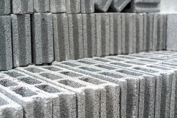 Concrete Blocks for construction, Background and Texture with Selective Focus