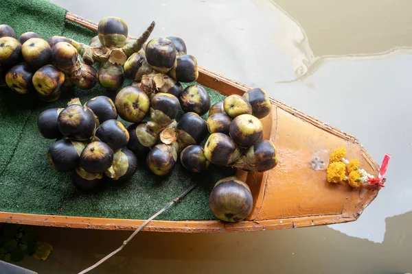 Palmenhaufen Bug Fluss Auf Schwimmendem Markt — Stockfoto