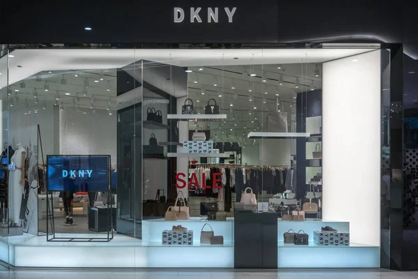 Loja Dkny Emquatier Bangkok Tailândia Dezembro 2018 Exibição Janela Marca — Fotografia de Stock