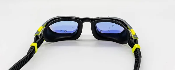 Gafas de natación recubiertas de mercurio de alta calidad en negro, gr —  Fotos de Stock