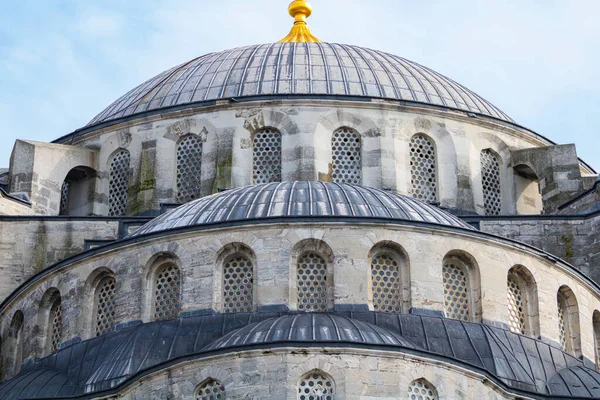 Cúpulas Mesquita Sultanahmet Istambul — Fotografia de Stock