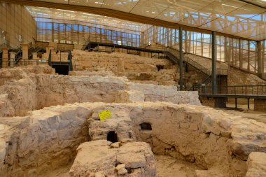 Zeugma arkeolojik sahasının kazı alanı. Gaziantep Türkiye - 6.25.2025