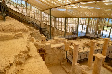 Zeugma antik kenti. Gaziantep konsept fotoğrafını ziyaret edin. Gaziantep Türkiye - 6.25.2025