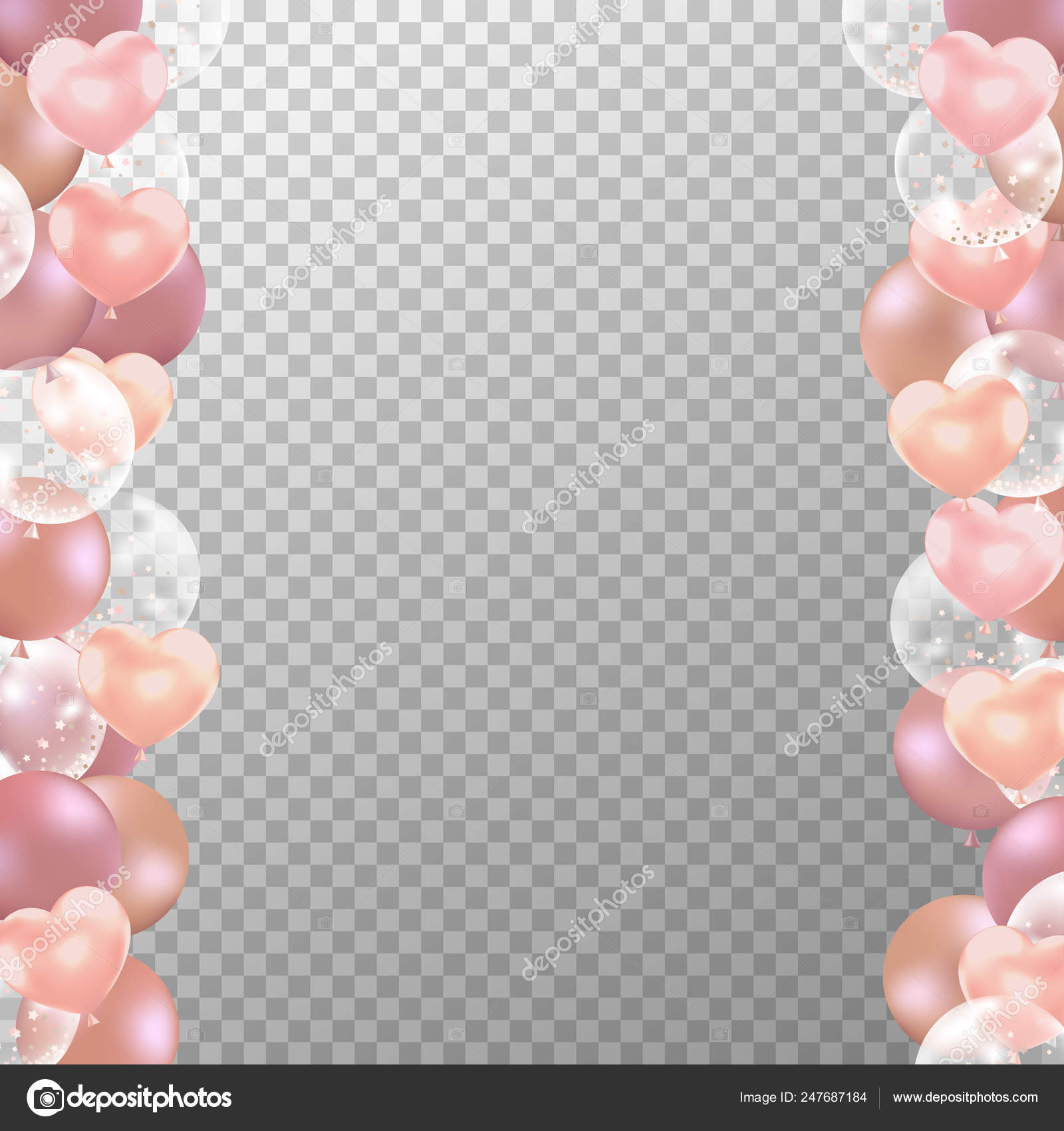 Top 86+ imagen rose gold balloon background - thpthoangvanthu.edu.vn