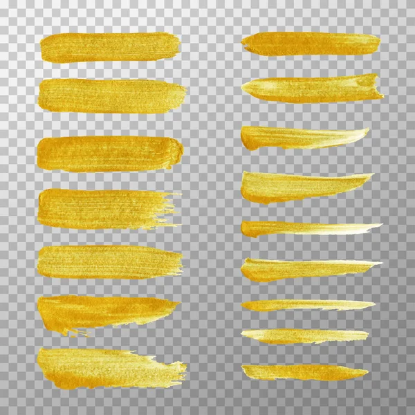 Altın çizgili akrilik el üzerinde izole şeffaf arka plan boyalı