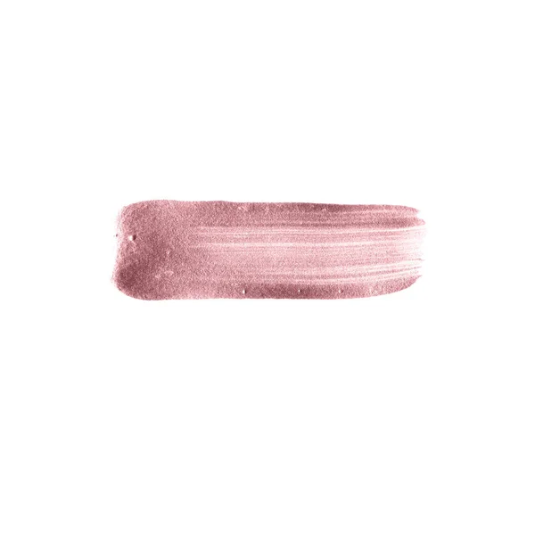 Cepillo de oro rosa trazo dibujado a mano. Parche acuarela vector — Vector de stock