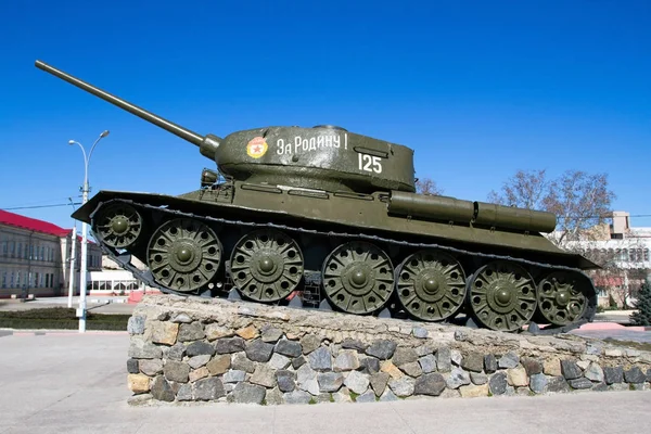 Kišiněv Moldavsko Březen 2013 Tank Druhé Světové Války Vodorovně Zarámované — Stock fotografie