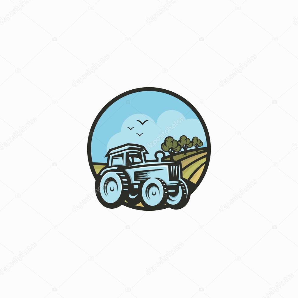 Agriculture logo template design vector illustration