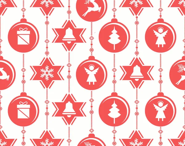 Boules Noël Décoration Vectorielle Illustration — Image vectorielle