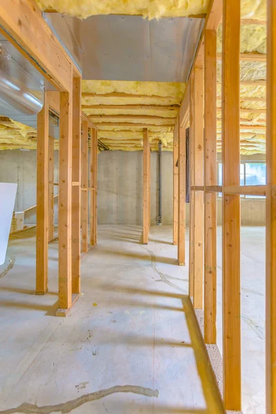 Basement construction in new home — Stock Photo, Image