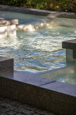 Açıları açık Fountain'dan Temple Square Salt Lake City