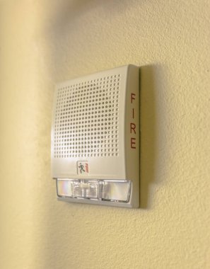 Beyaz yangın alarm hoparlör otel