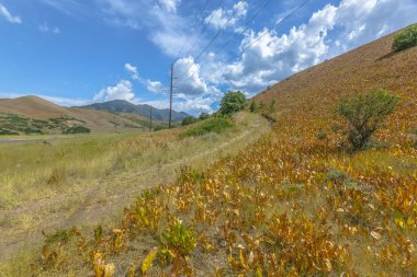 Güç hatları ve yoldan Utah rotaları