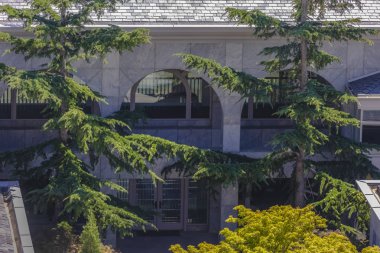 Salt Lake 'de bir ev girişinin yakın çekim