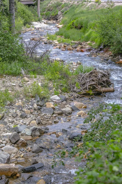 Creek espiral visto da orientação vertical — Fotografia de Stock