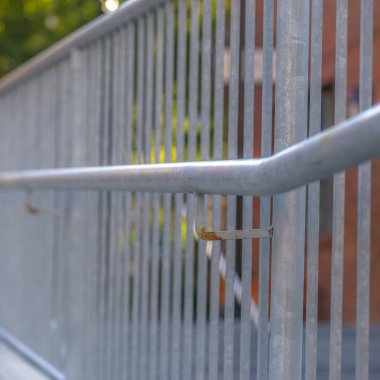 El raylar barlar Park şehir meydanında yakın çekim