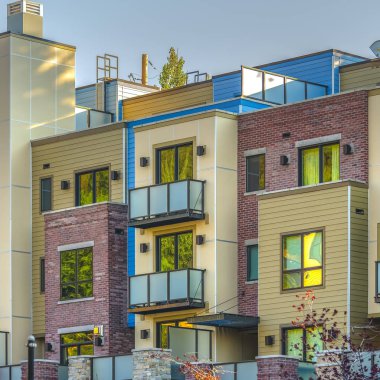 Renkli daireler üst üste Park şehir meydanında