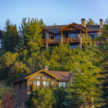 Kenarına bir tepe Park City evleri