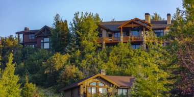 Park City panos manzaralı evler