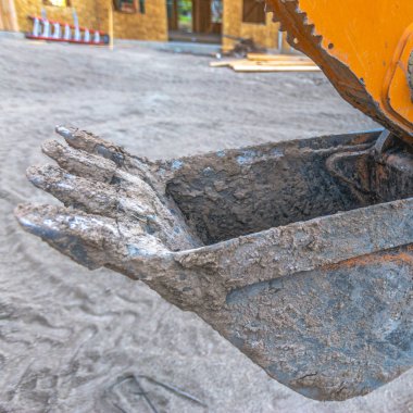 Kir kare scooping için kazı pençe traktör