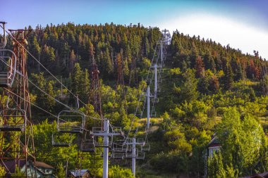 Park City sandalye Asansör ağaçlar yaz arasında
