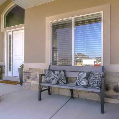 Kapalı açık veranda bir evin Utah