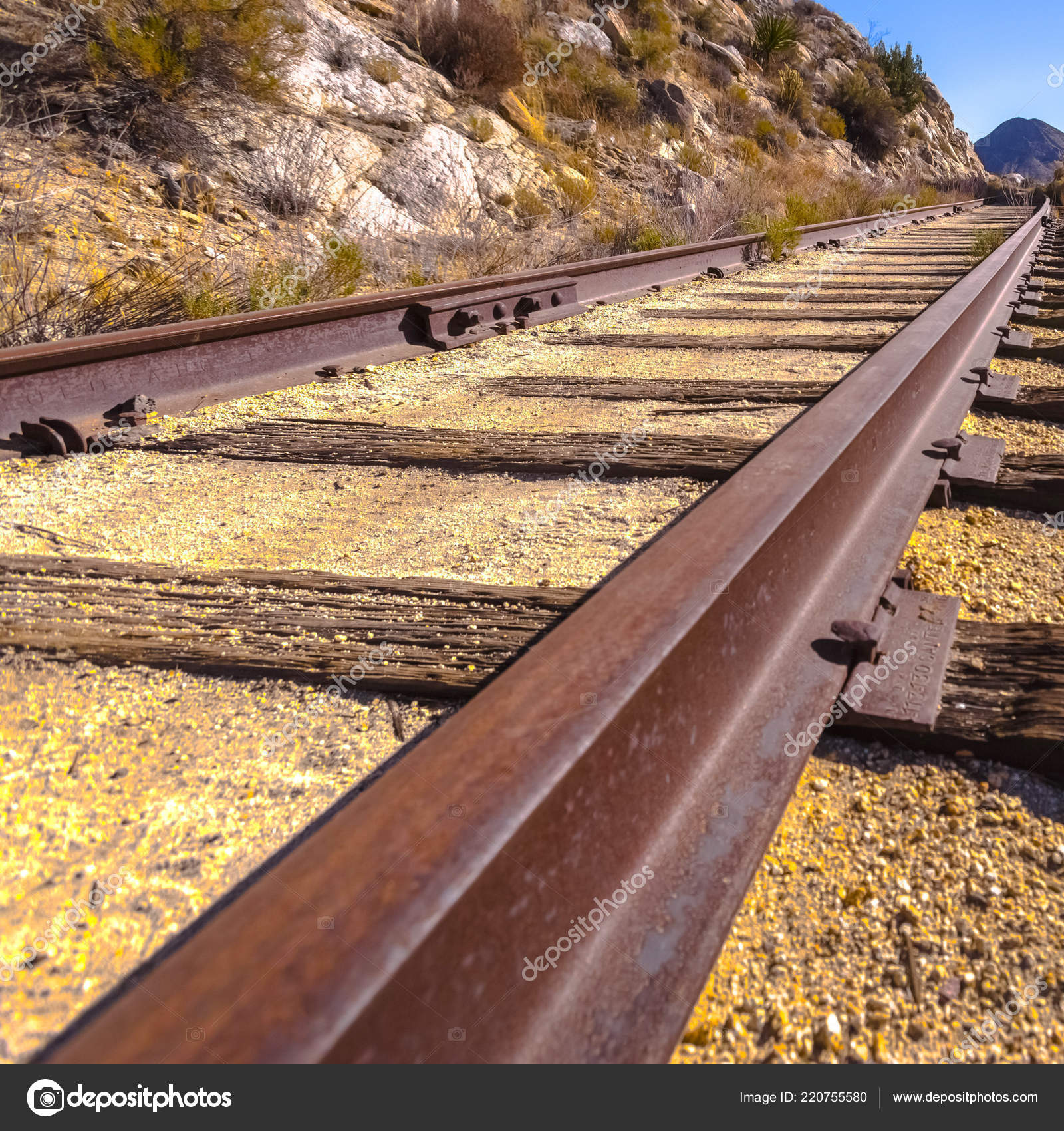 rocky wooden train
