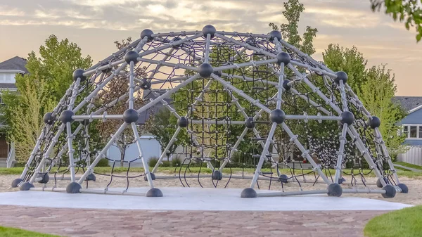 Dome climbing frame in Daybreak Utah neighborhood