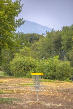Frisbee golf sahası Provo Utah doğal manzaralı