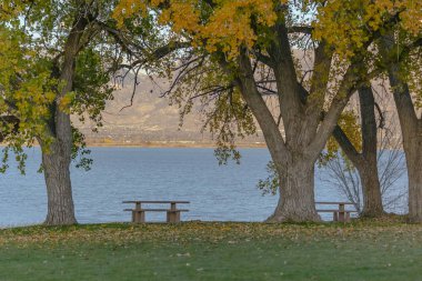 Saratoga Springs rahatlatıcı Utah göl manzara