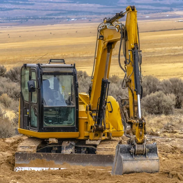 Máquinas para construção em Utah Valley — Fotografia de Stock