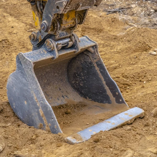 Detail of the bucket of excavator in Utah Valley — Stock Photo, Image