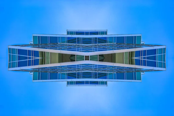 Edifício Angular Abstrato Retângulo Provo Utah Padrão Caleidoscópio Geométrico Eixo — Fotografia de Stock