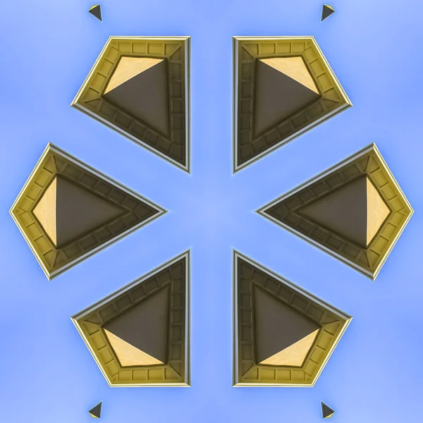 Düz tek tip elmas şekiller fotoğraf yaptı. Geometrik kaleydoskop desen simetrisi yansıma yansıtılmış ekseninde. Reklam arka plan veya arka plan için bir duvar kağıdı olarak renkli şekiller.