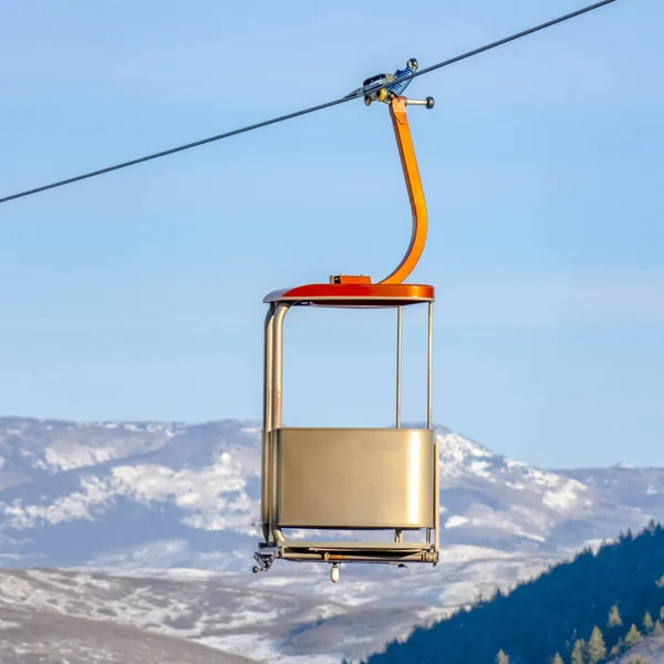 Ηλιόλουστο λιφτ του σκι στο Park City Utah το χειμώνα — Φωτογραφία Αρχείου