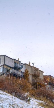 Salt Lake City Utah evleri ile Açık Dikey Karlı tepe