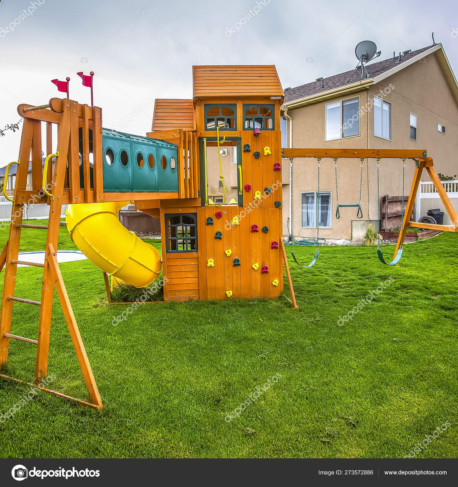 small outdoor play structure