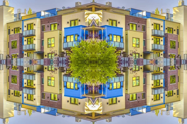 Apartamentos en Park City Utah en eje de simetría — Foto de Stock