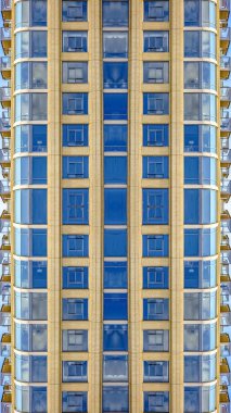 Salt Lake City şehir merkezinde dikey çerçeve apartman