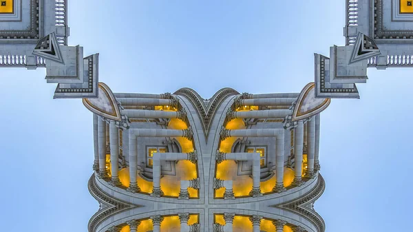 Marco panorámico Forma cuadrada fractal hecha de Utah Capital — Foto de Stock