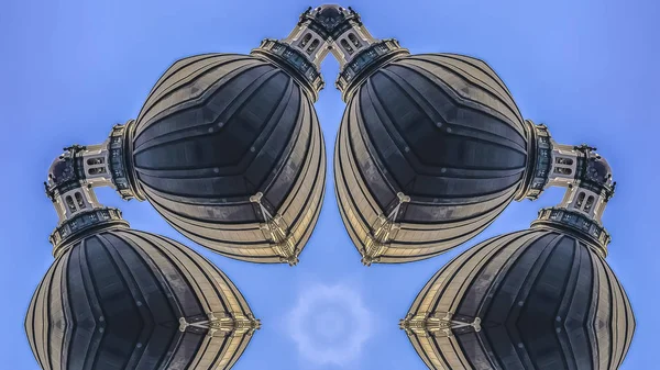 首都の一部から作られたパノラマ興味深い形状 — ストック写真