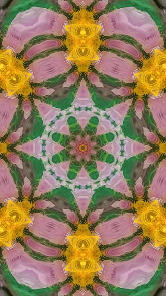 Pionowa rama Design z piór wygląda jak kolorowy kwiat — Zdjęcie stockowe