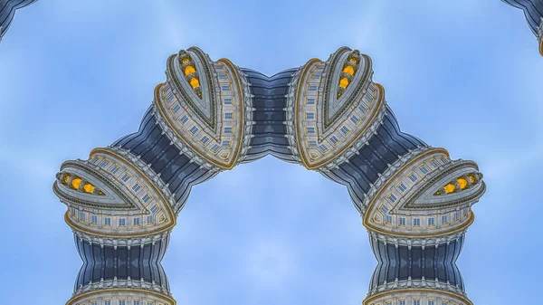 首都の装飾的なドームで作られたパノラマサークル — ストック写真