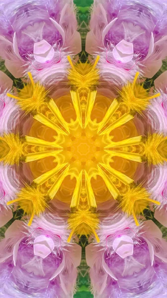Pionowe kolorowe pióra w kwiecisty wzór cyfrowo — Zdjęcie stockowe