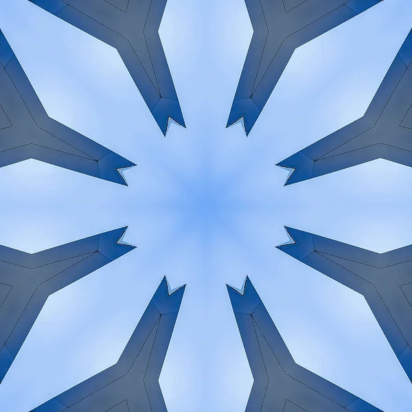 Kare çerçeve Yıldız şekli metal sekiz tarafı ile yapılan — Stok fotoğraf