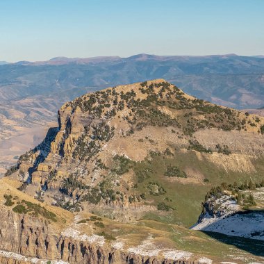 Utah Timpanogos Dağı 'nın Kare Manzaralı Zirvesi