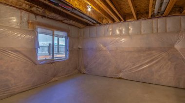 Panorama mahsulü yalıtılmış bir odanın içi boş.