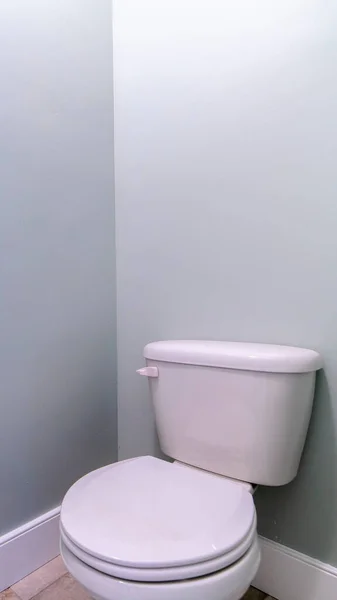 Вертикальний закритий туалет і цистерна в невеликій туалеті — стокове фото